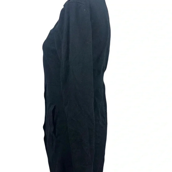 White House Black Market black open front sweater size medium - Picture 5 of 9